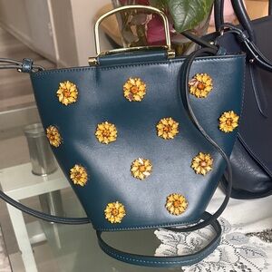 London Fog Tillary Tan Bucket Crossbody Bag